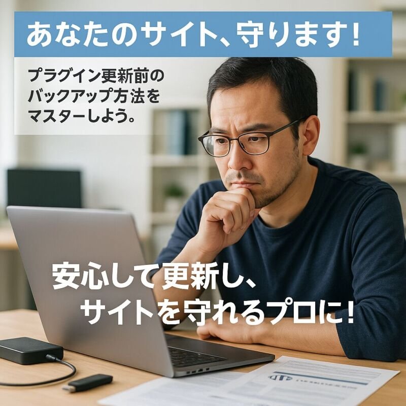 コツ2：更新前に必ず行いたい準備とバックアップ