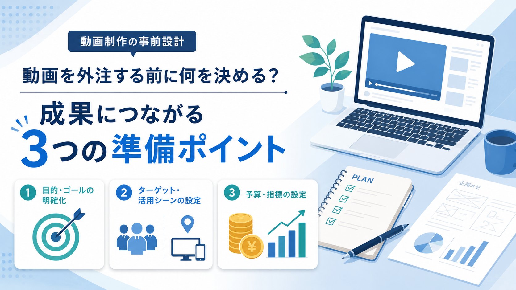 制作前に決めるべきターゲットと成果指標の考え方