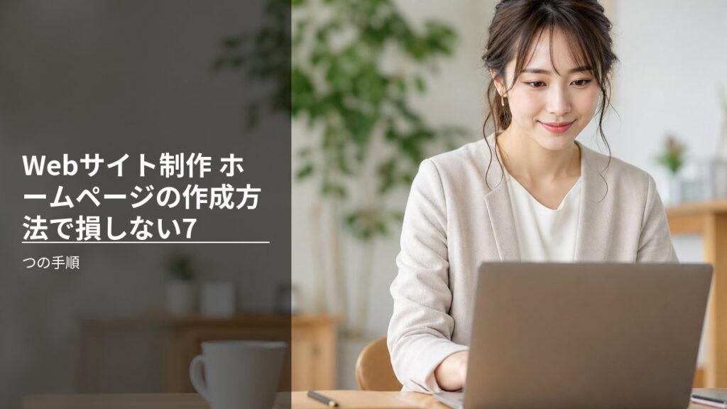 Webサイト制作 ホームページの作成方法で損しない7つの手順