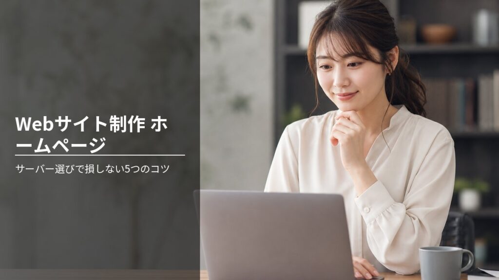 Webサイト制作 ホームページ サーバー選びで損しない5つのコツ